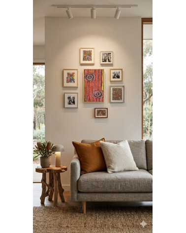 Lucinda Nakamarra - Peinture art Aborigène Australie
