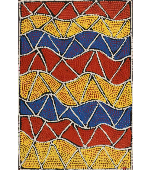 Geraldine Napurrurla - Peinture art Aborigène Australie