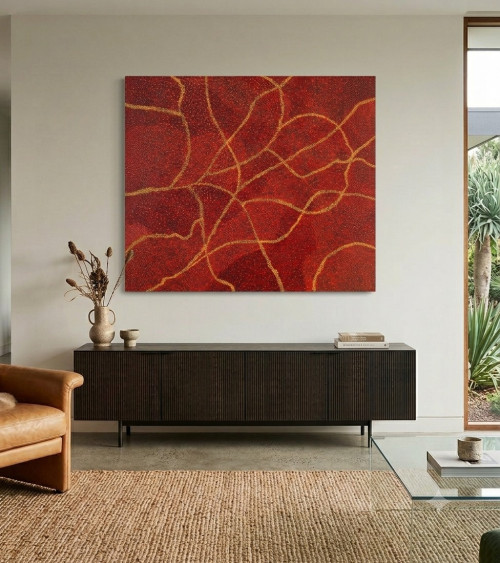 Krishana Petrick - Peinture art Aborigène Australie